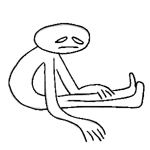 Illustration Sad Stickfigure
