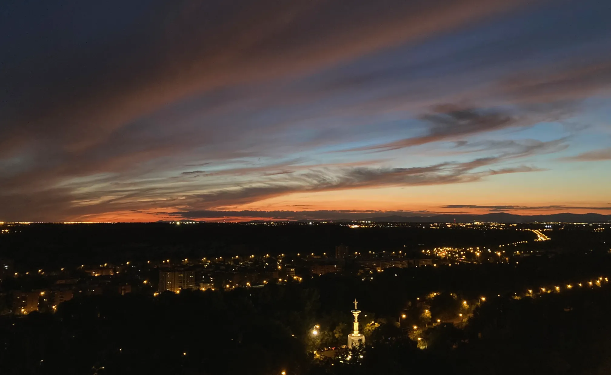 Elevated Madrid Evening Balcony