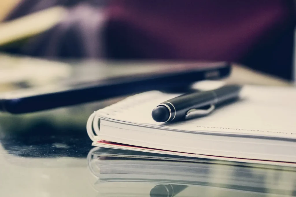 Photo Closeup Pen Notebook